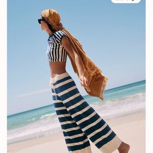 Free people Striped Blue and White pants